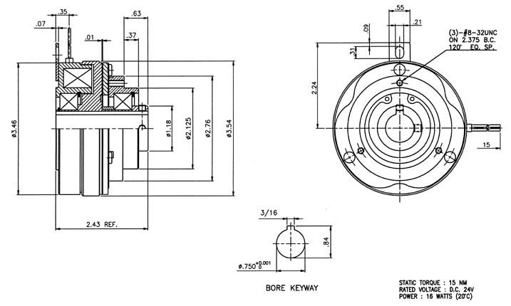 SC-350-12 shaft-mounted clutch